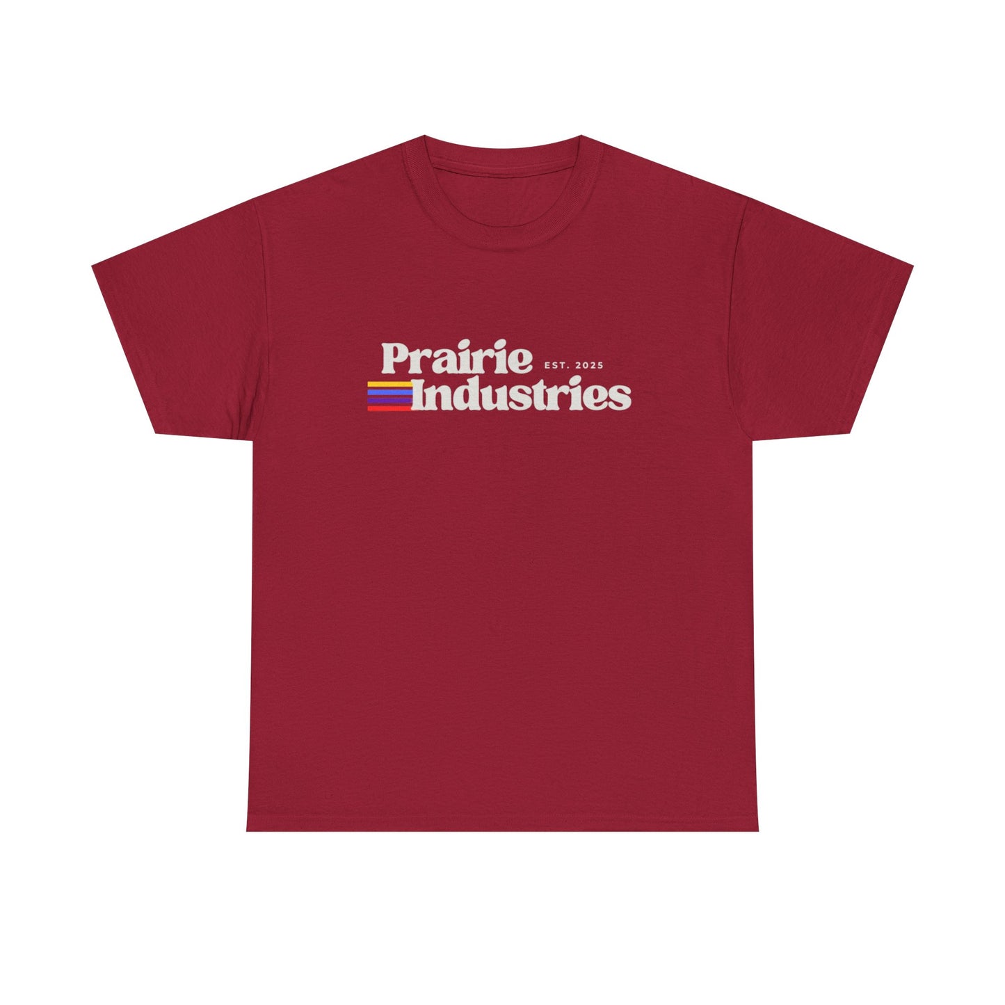 Prairie Industries — Minimal White Graphic T-Shirt