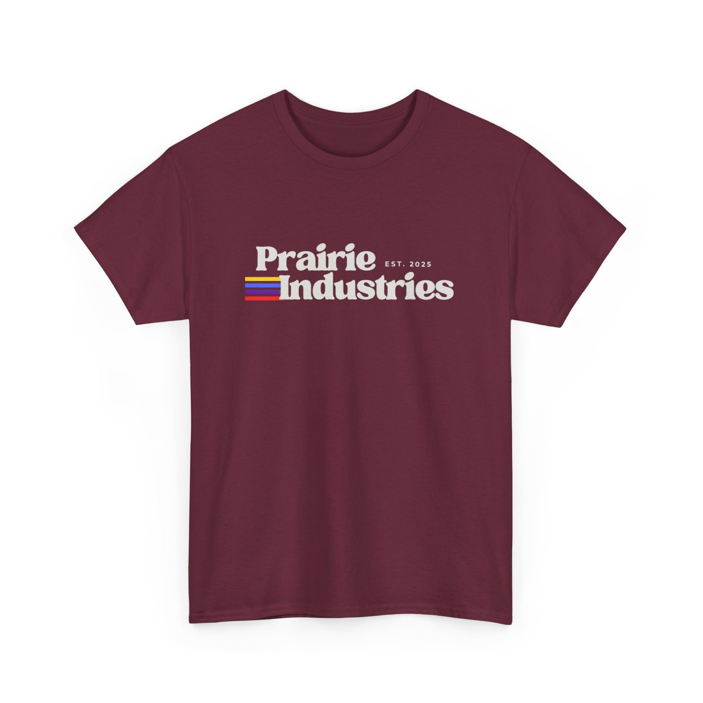 Prairie Industries — Minimal White Graphic T-Shirt