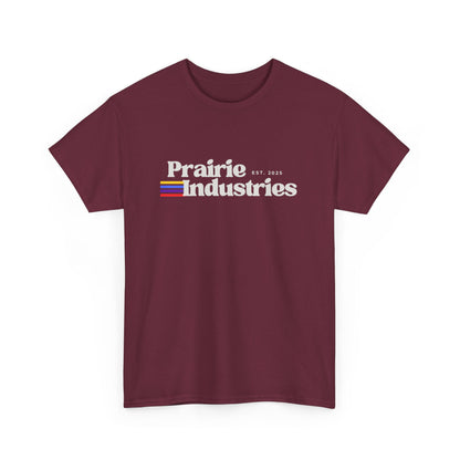 Prairie Industries — Minimal White Graphic T-Shirt