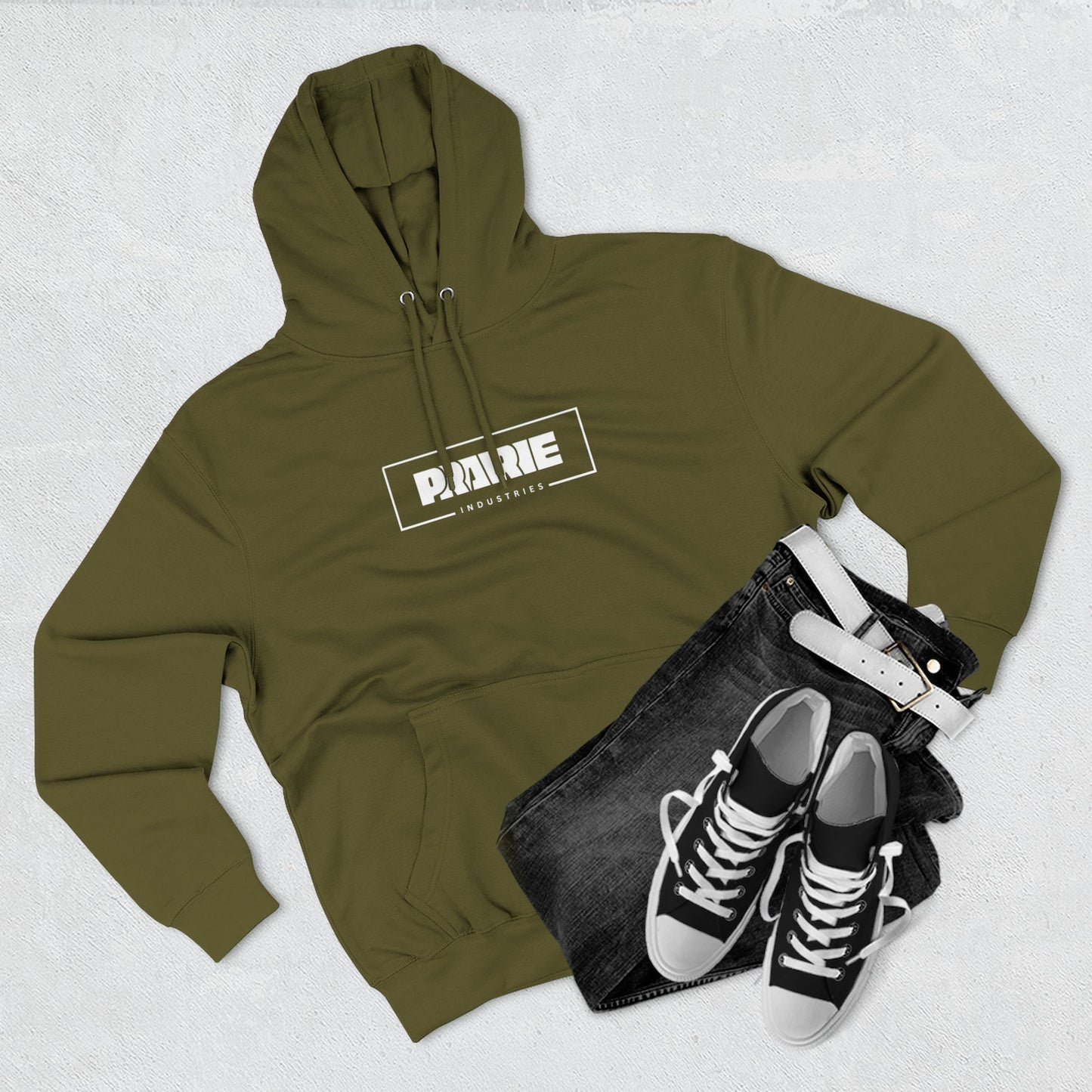 The Prairie Industries Box Logo Fleece Pullover Hoodie