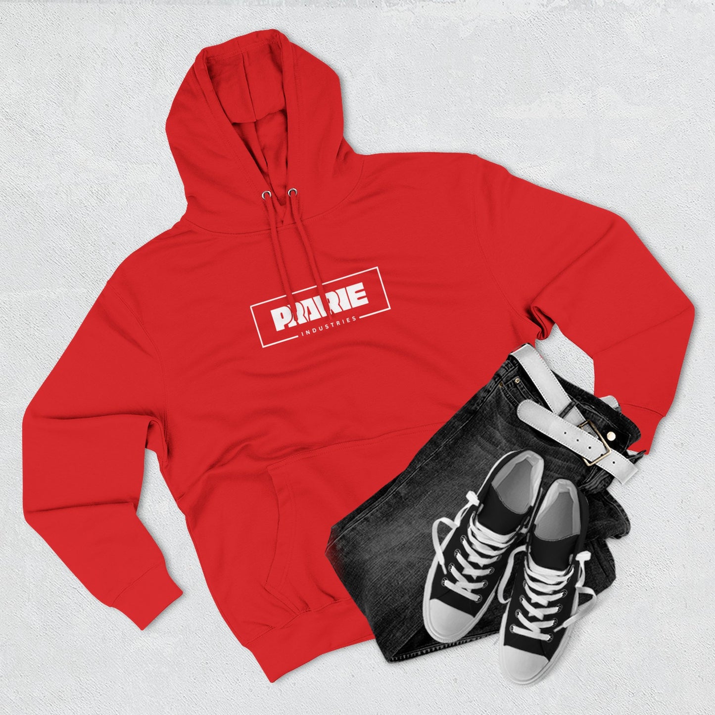 The Prairie Industries Box Logo Fleece Pullover Hoodie