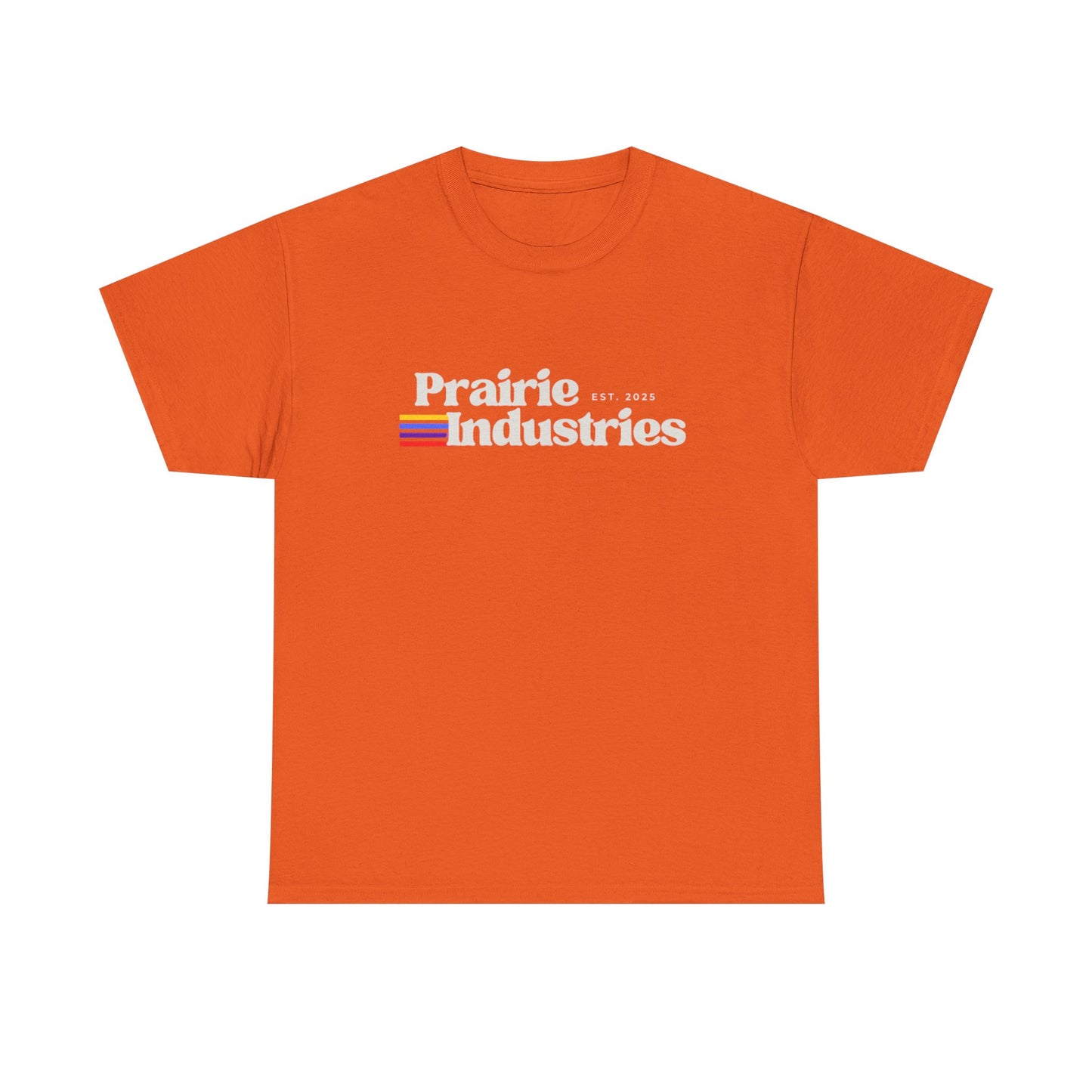 Prairie Industries — Minimal White Graphic T-Shirt