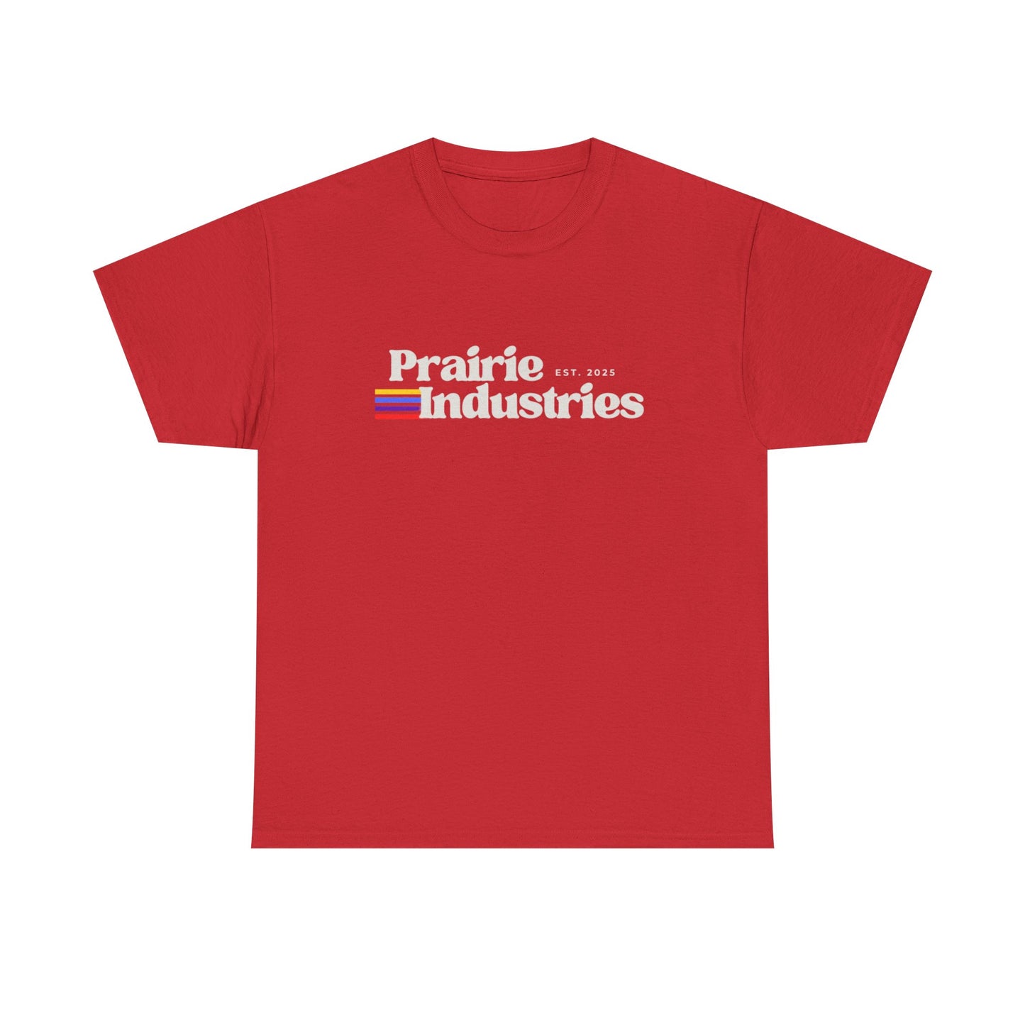 Prairie Industries — Minimal White Graphic T-Shirt