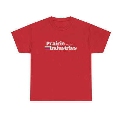 Prairie Industries — Minimal White Graphic T-Shirt