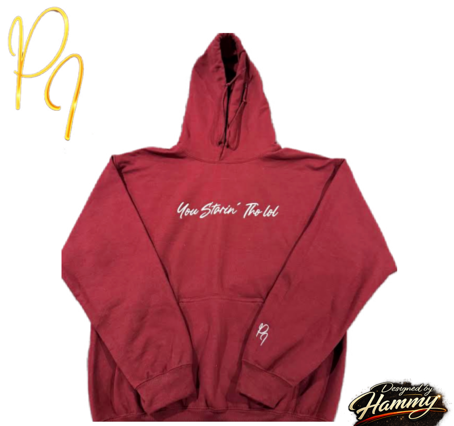"You Starin Tho Lol"™ Embroidered Hooded Sweatshirt