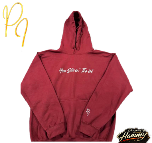 "You Starin Tho Lol"™ Embroidered Hooded Sweatshirt