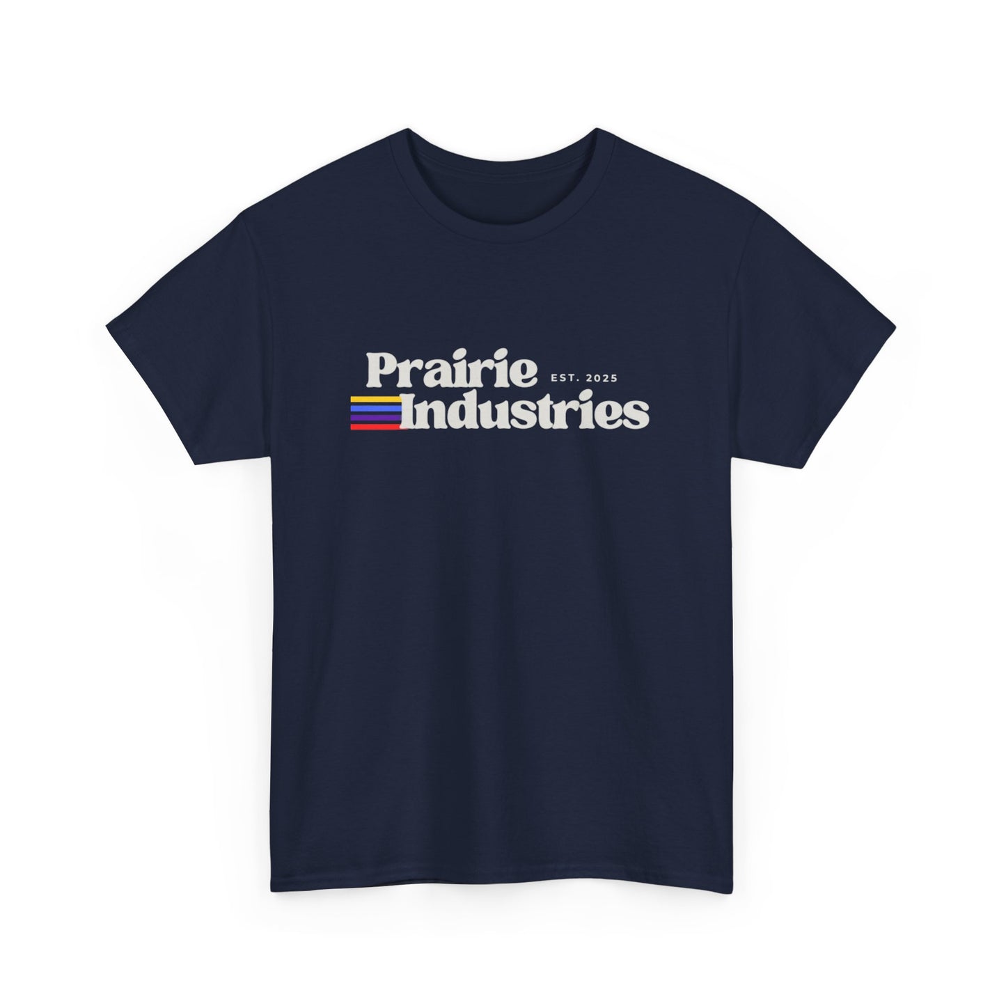 Prairie Industries — Minimal White Graphic T-Shirt