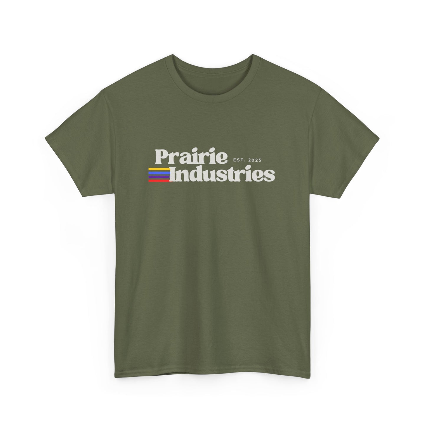 Prairie Industries — Minimal White Graphic T-Shirt