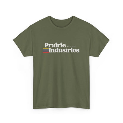 Prairie Industries — Minimal White Graphic T-Shirt