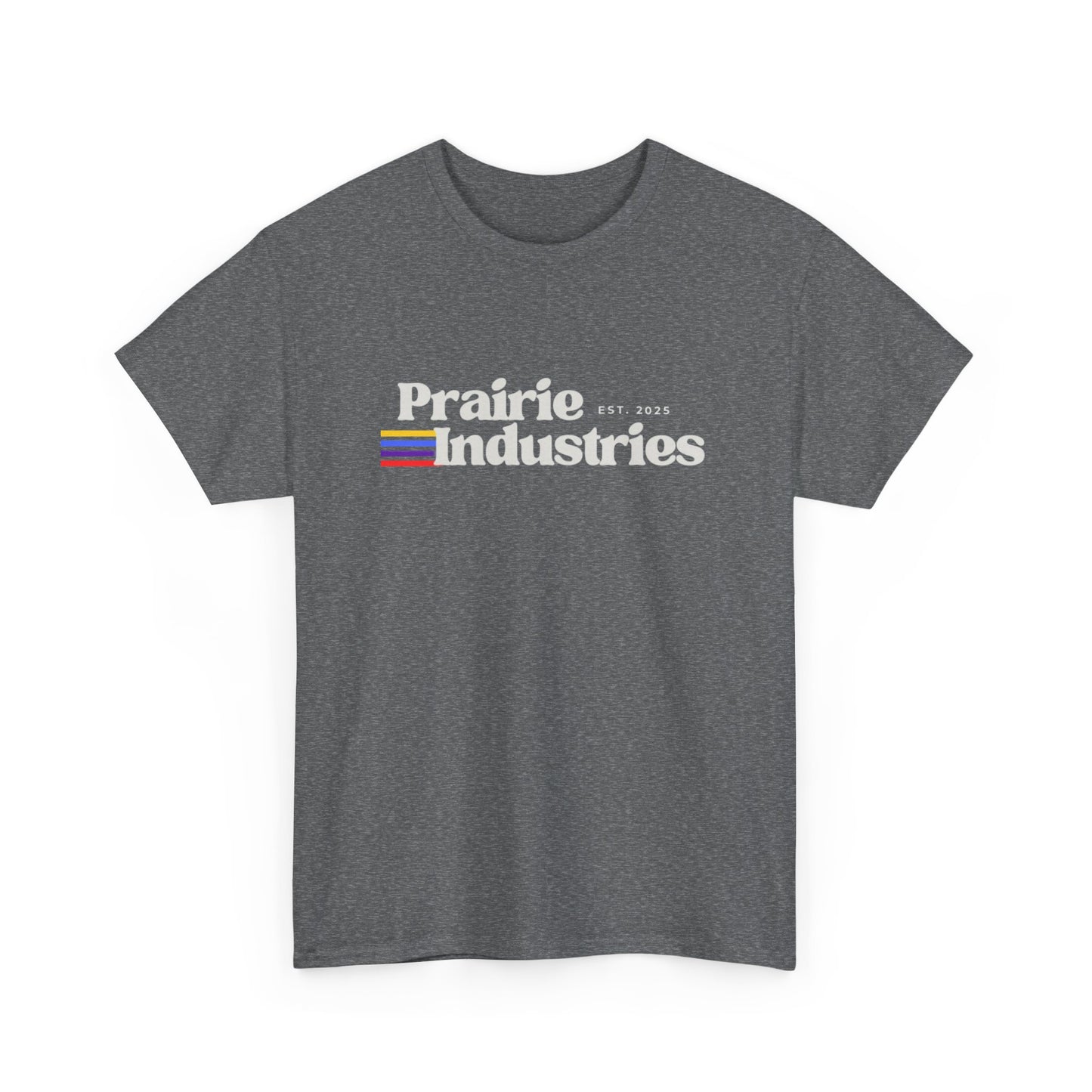 Prairie Industries — Minimal White Graphic T-Shirt