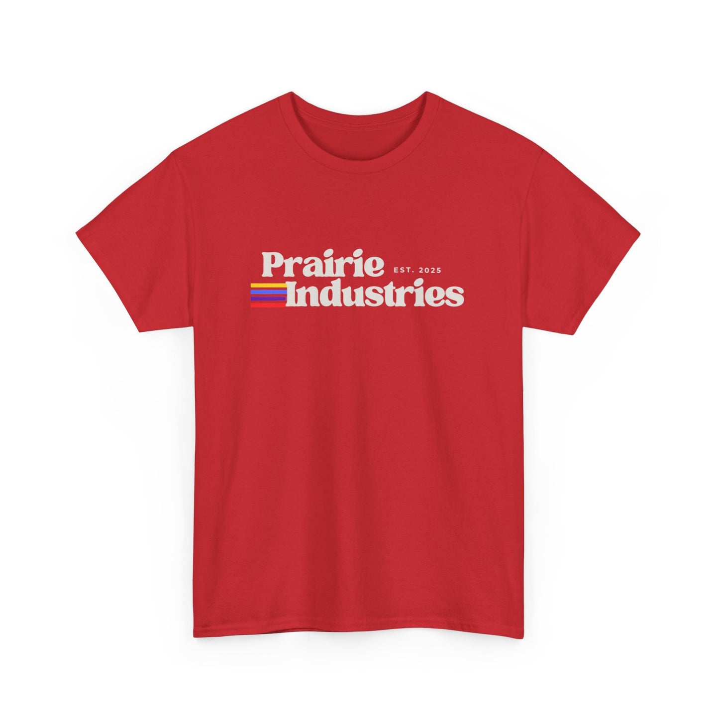 Prairie Industries — Minimal White Graphic T-Shirt