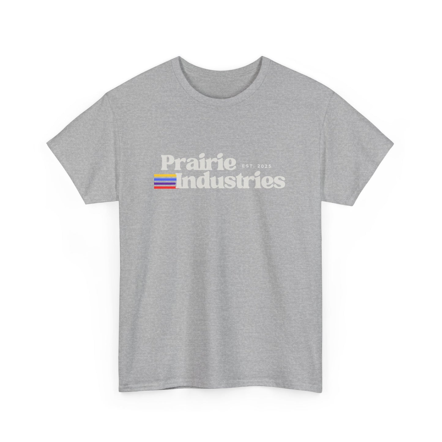 Prairie Industries — Minimal White Graphic T-Shirt