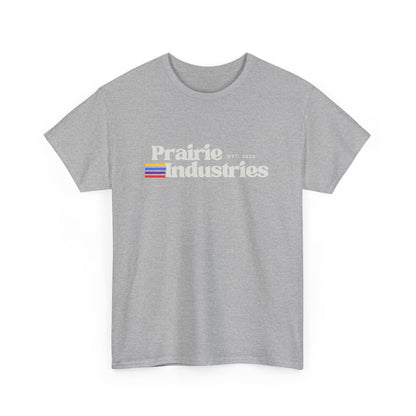 Prairie Industries — Minimal White Graphic T-Shirt