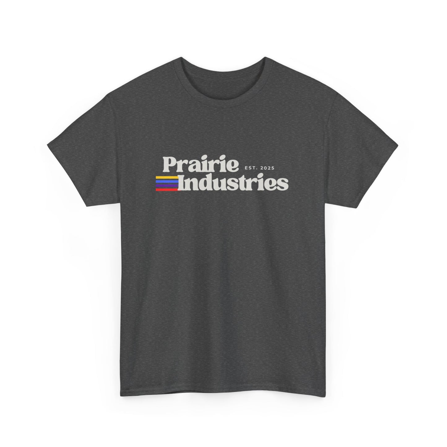 Prairie Industries — Minimal White Graphic T-Shirt