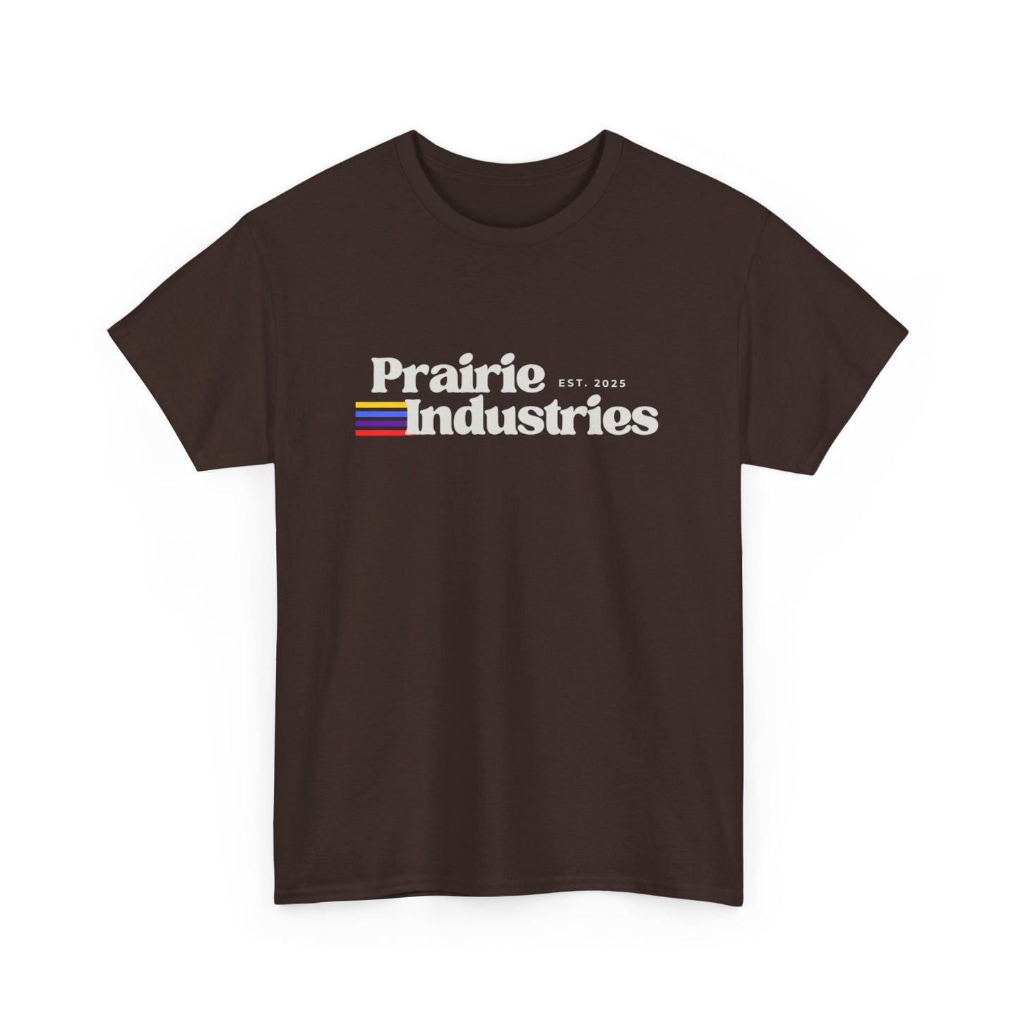 Prairie Industries — Minimal White Graphic T-Shirt