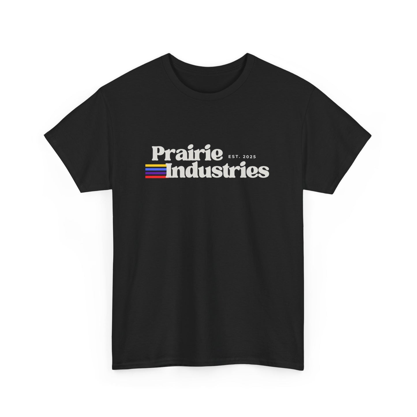 Prairie Industries — Minimal White Graphic T-Shirt